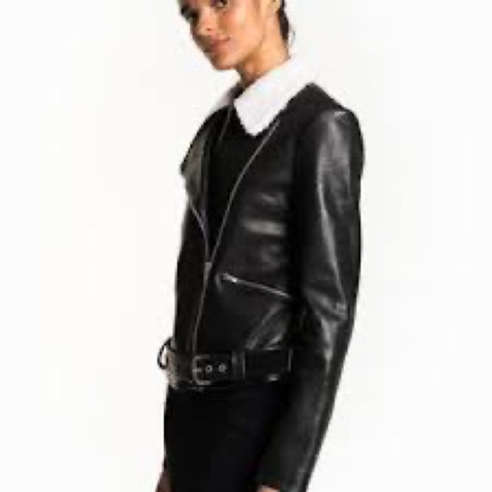 A.L.C black Tyrel leather jacket